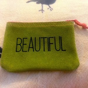 Leather Pouch with Beautiful